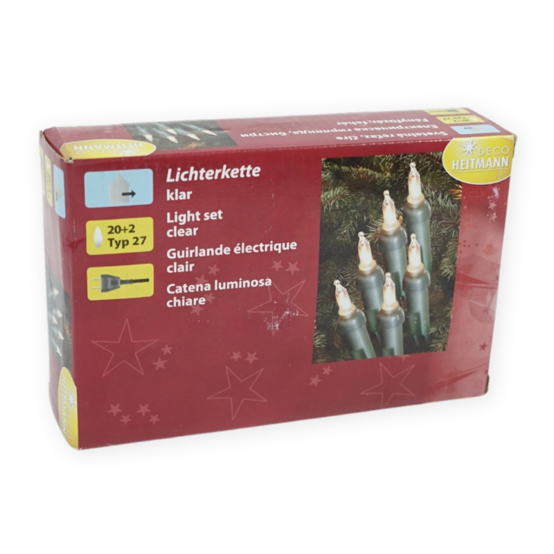 Deco Heitmann Weihnachtsbeleuchtung IP44 20 Lichter EU-Stecker 4,35 Meter