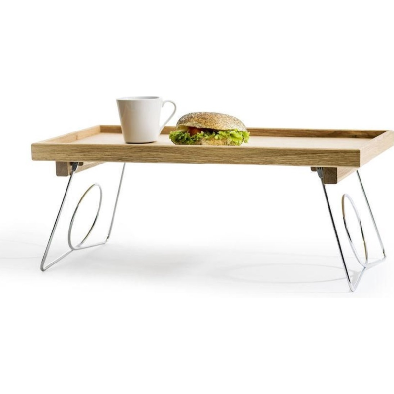 Sagaform Oval Oak bedtafel inklapbaar 50 cm