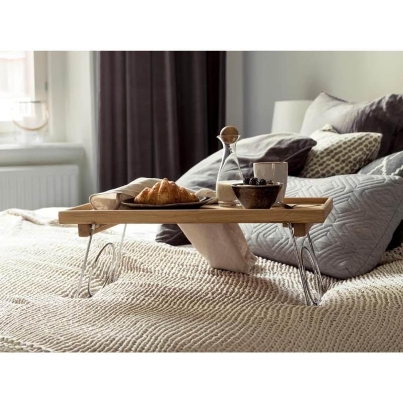 Sagaform Oval Oak bedtafel inklapbaar 50 cm