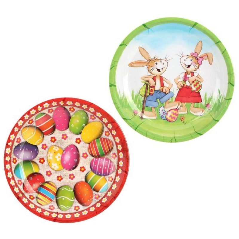 Bord melamine Pasen Paashaas Eieren 21 cm
