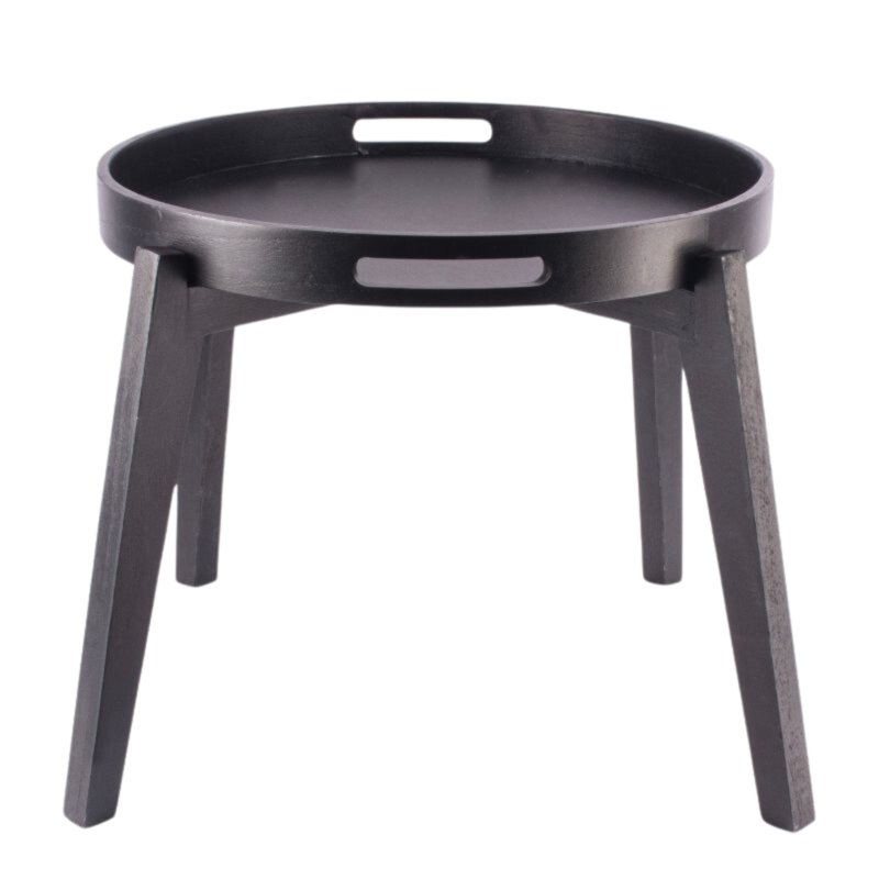 Gusta bijzettafel zwart 39 cm