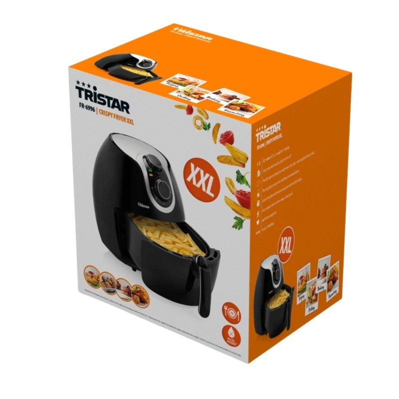 Tristar Heißluftfritteuse XXL EU-Stecker 5,2 L 1800W