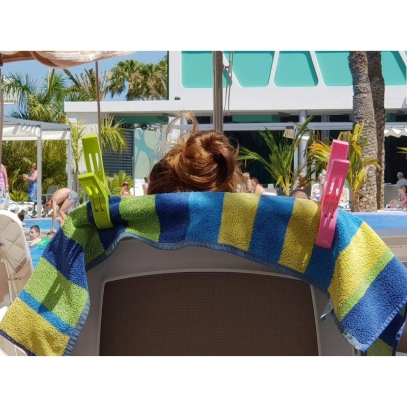 Benson knijpers groot badlaken handdoek 14 cm 4 stuks