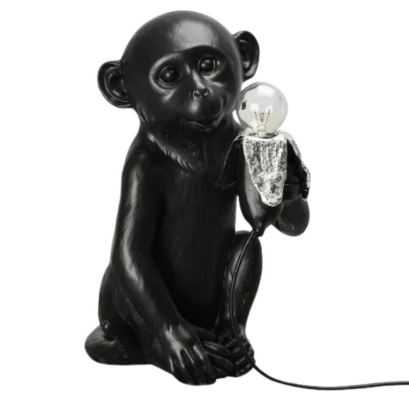 ByOn tafellamp Banana Monkey zwart EU stekker 32 cm