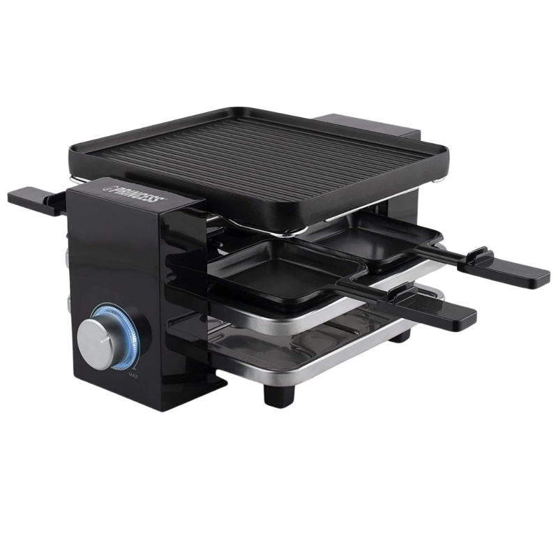 Princess Gourmetstel 4 personen zwart 700W