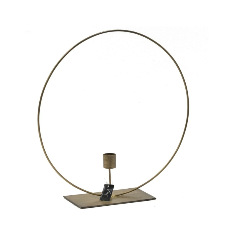 Kolony kaarsenstandaard ring goudkleurig 30,5 cm