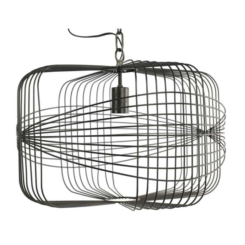 Countryfield Hängeleuchte Godvar schwarz 50 cm