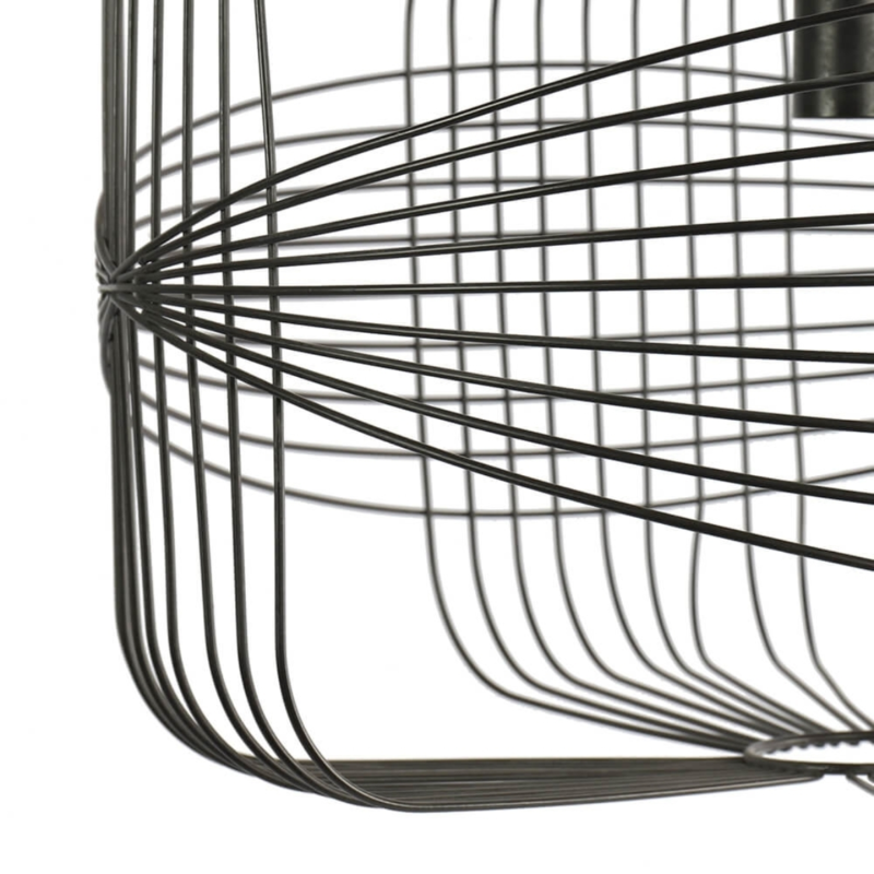 Countryfield Hängeleuchte Godvar schwarz 50 cm