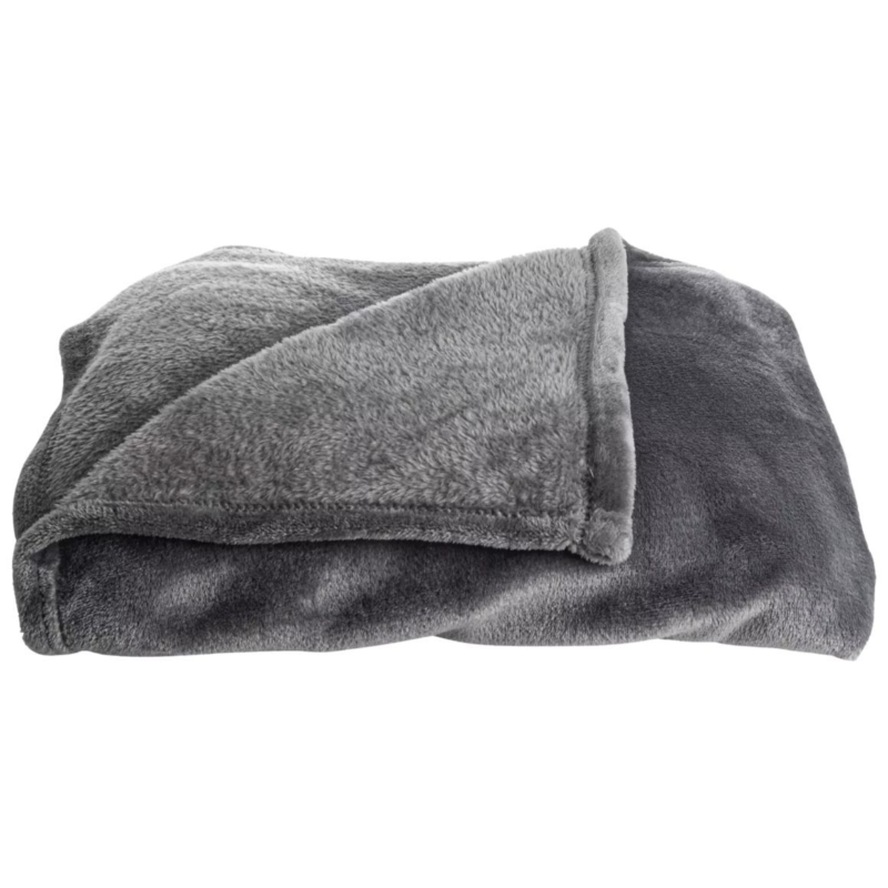 Gusta plaid gerecycled grijs 130 x 170 cm