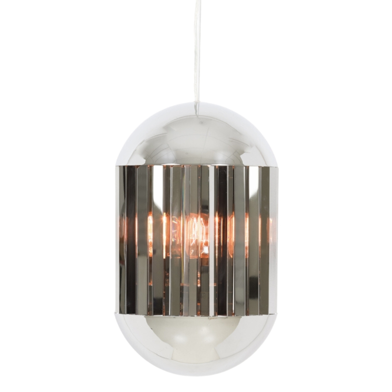 Light und Living Hängelampe Grayson chromfarbig 45 cm