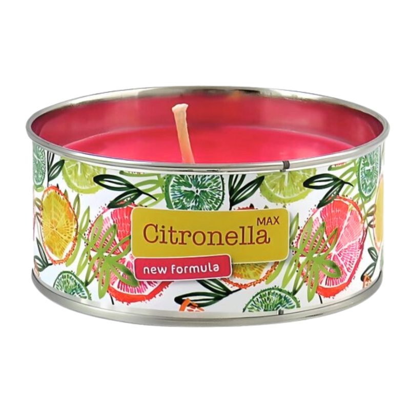 Gala citronella geurkaars in blik 10 cm