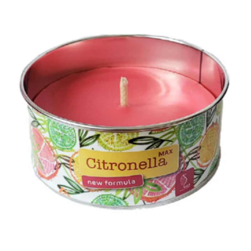 Gala citronella geurkaars in blik 10 cm