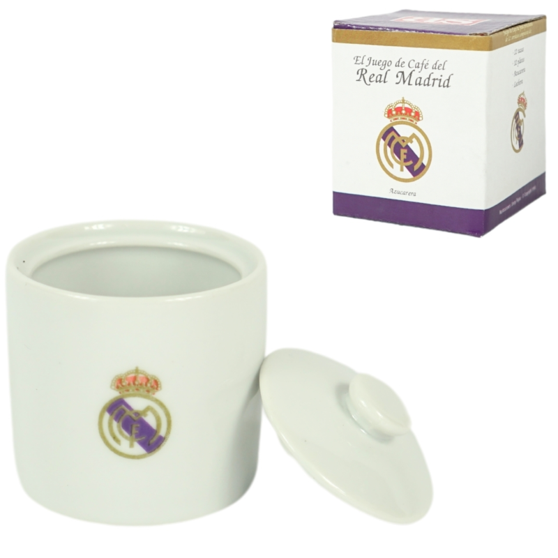 Real Madrid suikerpot met logo porselein 7 cm