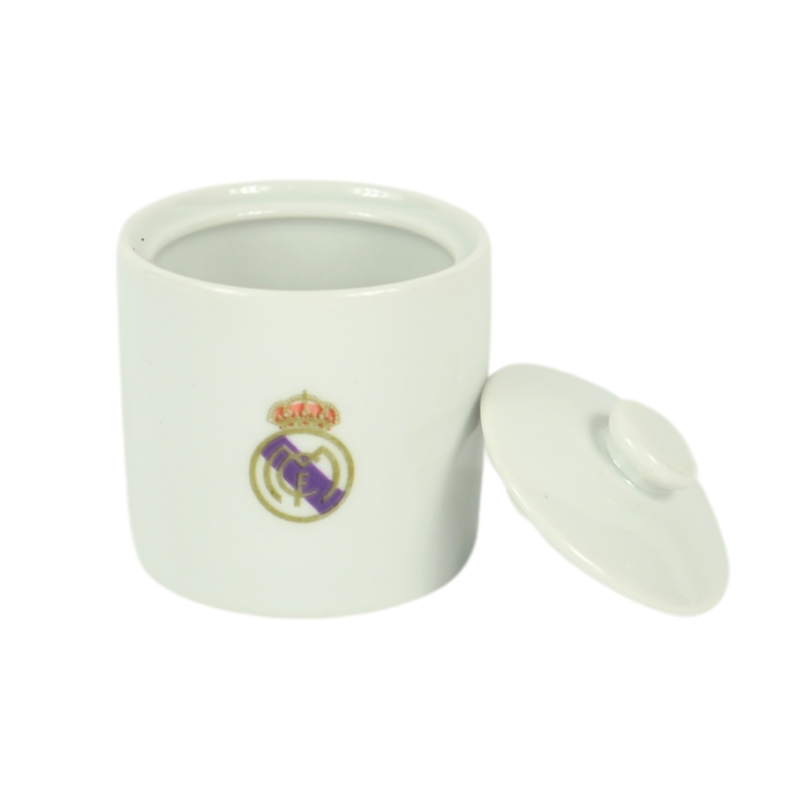Real Madrid suikerpot met logo porselein 7 cm