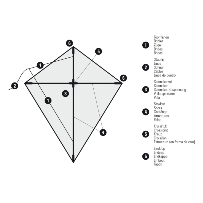 Dragon Fly vlieger Sea Animals rood 52 cm