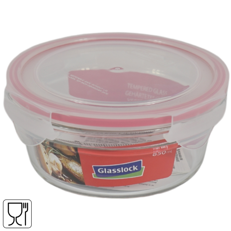 Glasslock opbergdoos glas 0,85 L