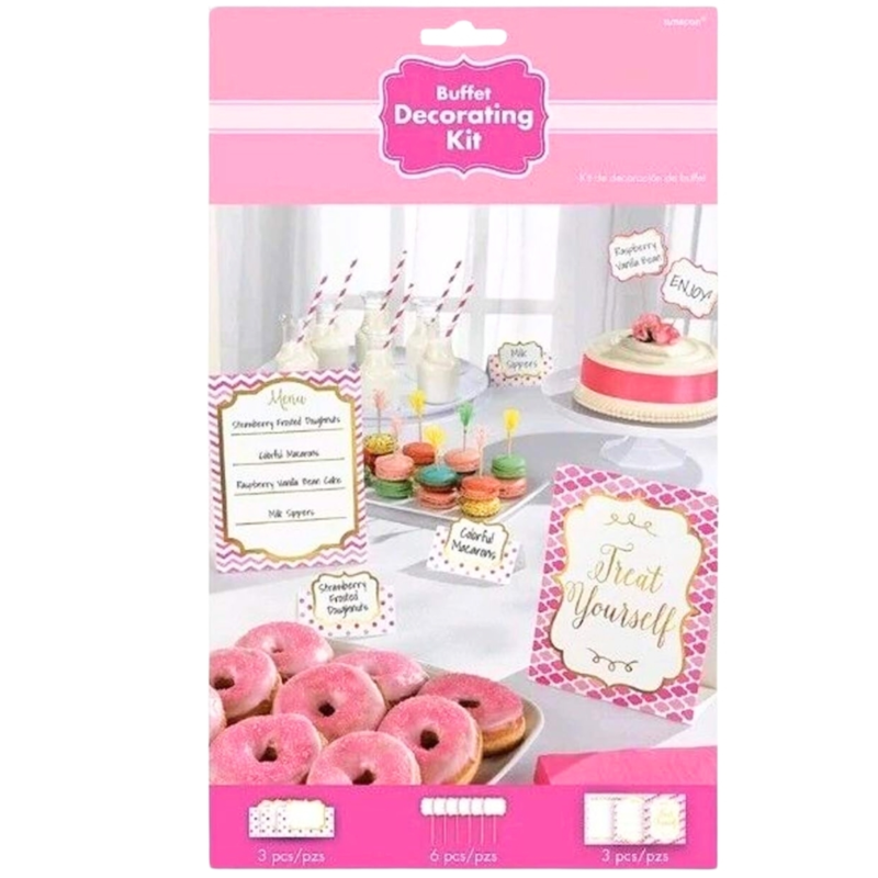 Buffet decoratie 22 cm set van 12