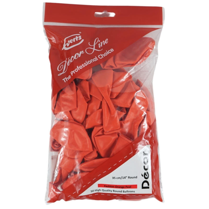 Everts ballonnen Decor Fashion Orange Peel 35 cm 50 stuks