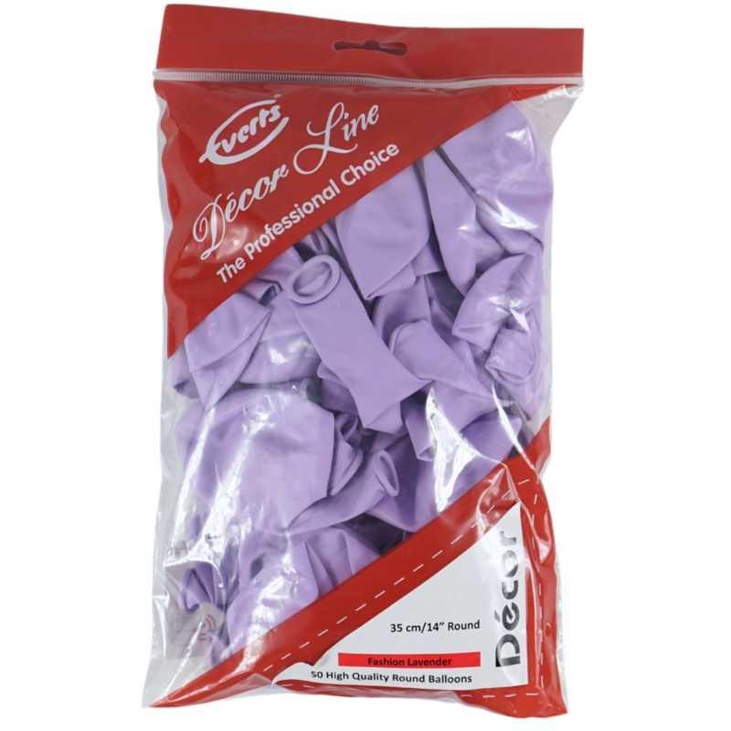 Everts ballonnen Decor Fashion Lavender 35 cm 50 stuks