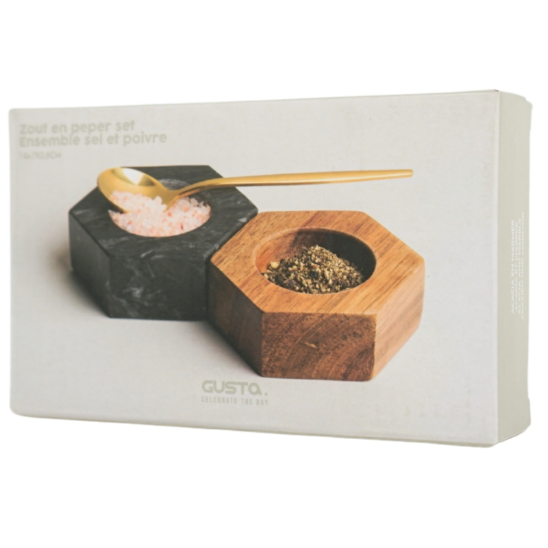 Gusta peper en zout set 14 cm set van 3