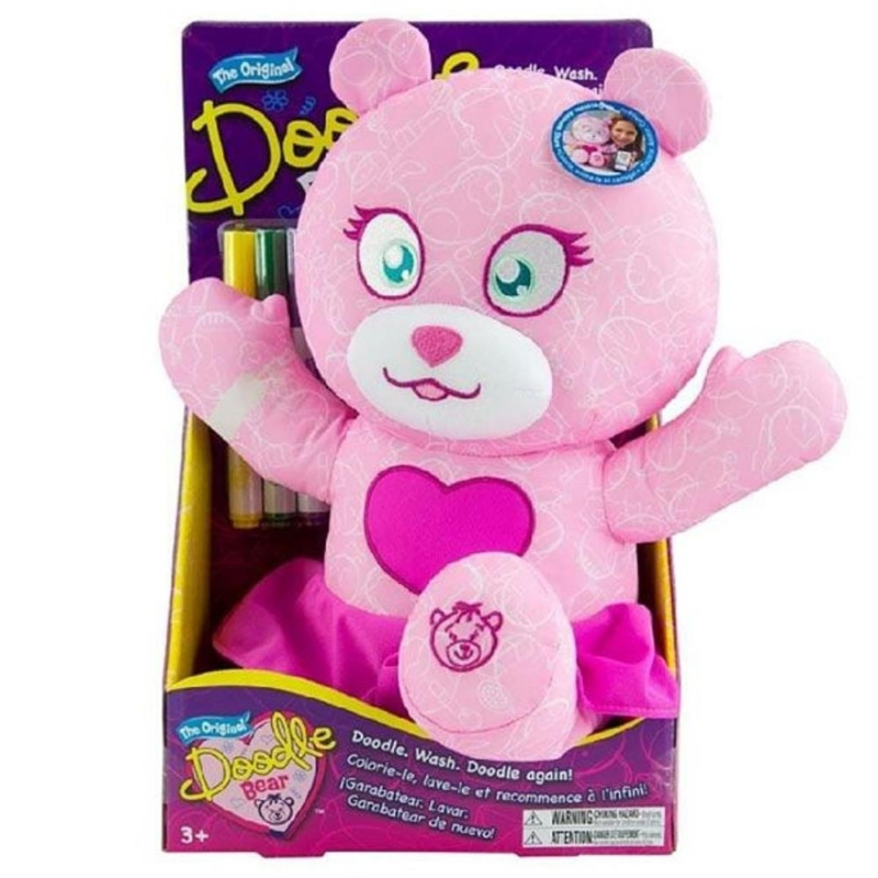 Doodle bear fashion roze  36 cm