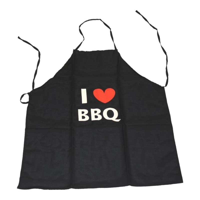 Grillschürze  Schwarz I love BBQ