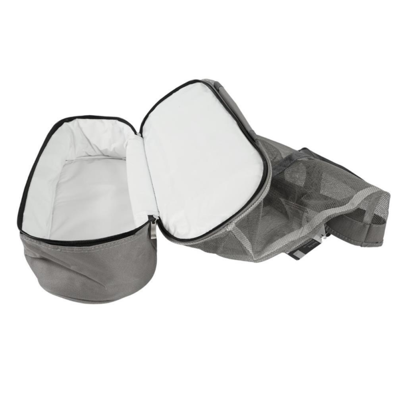 Strandtas met koelcompartiment grijs 53 cm