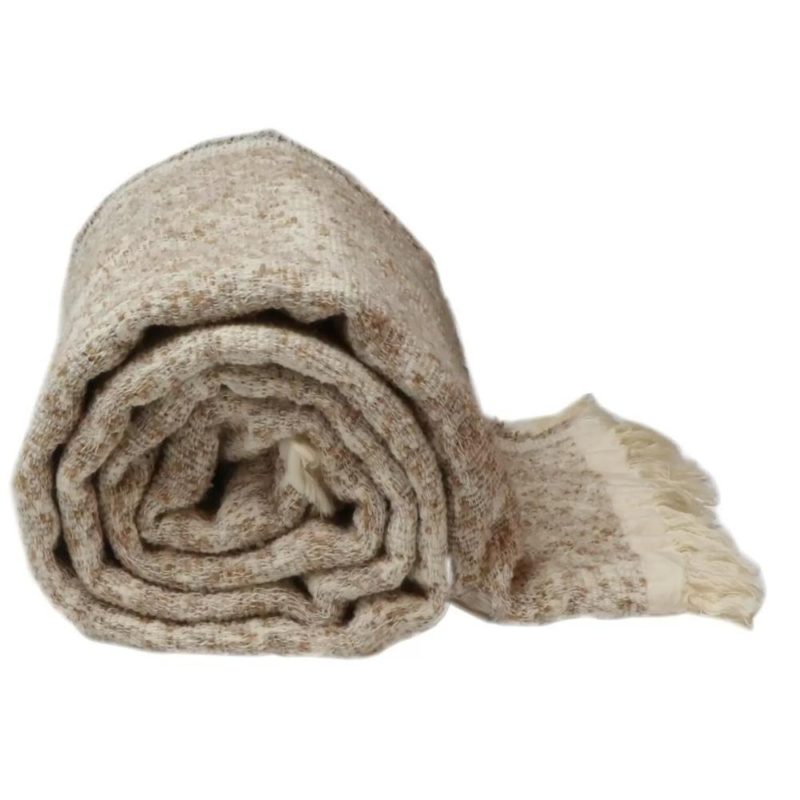 Unique Living Plaid Joren bruin 140 x 152 cm