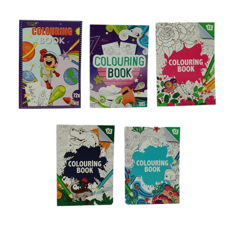 Kleurboek 72 paginas  29,5 cm assorti Lot A