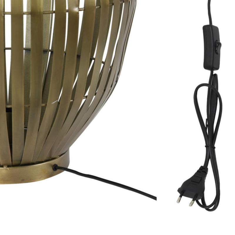 Light & Living tafellamp Kyomi bronskleurig 55 cm