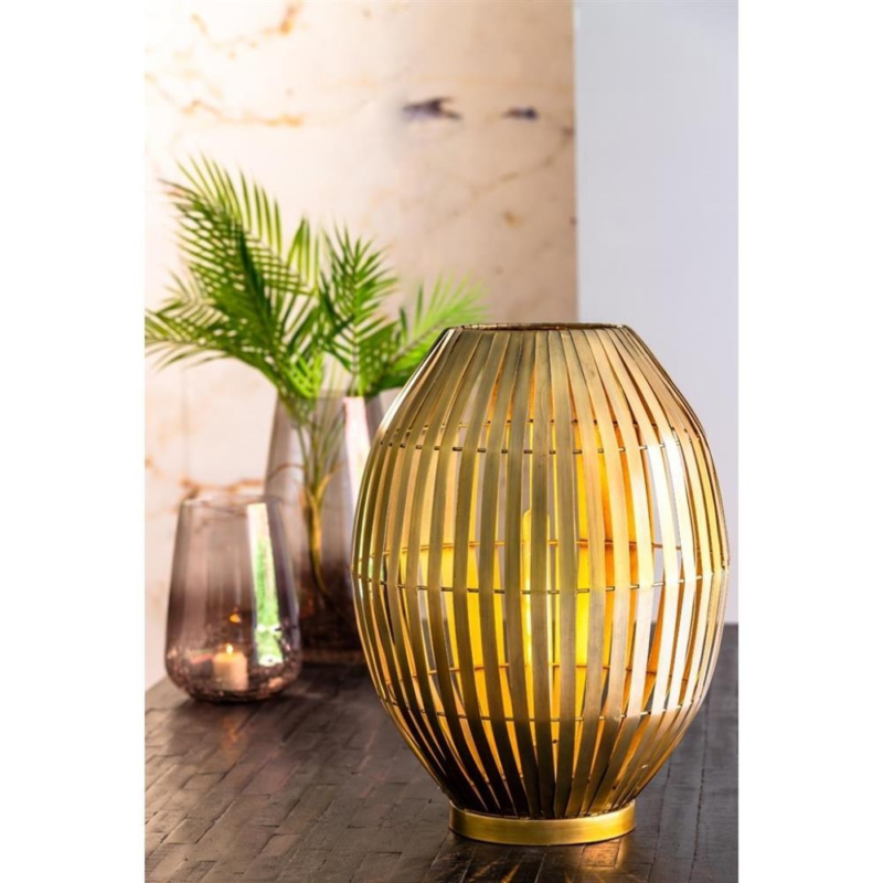 Light & Living tafellamp Kyomi bronskleurig 55 cm