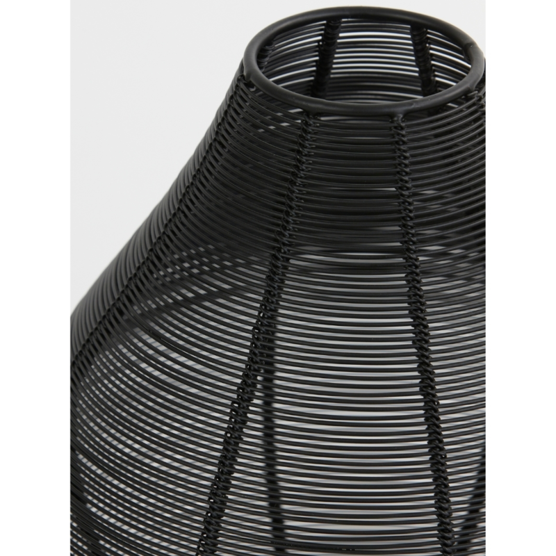 Light & Living windlicht Suneku mat zwart 25 cm