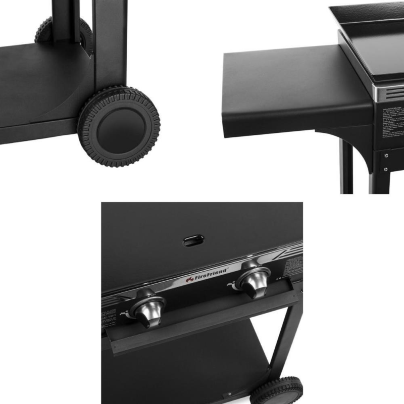 Firefriend barbecue zwart  gas 118 cm