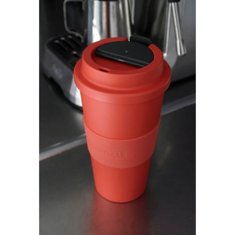 Zuperzozial reisbeker Time-Out rood 480 ml
