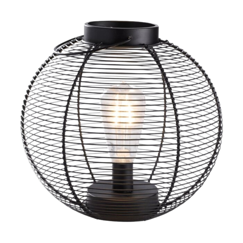 Outfit Outdoor LED Batteriebetriebene Laterne schwarz 28 cm