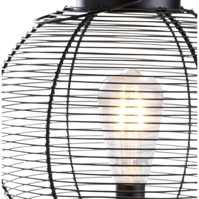 Outfit Outdoor LED Batteriebetriebene Laterne schwarz 28 cm