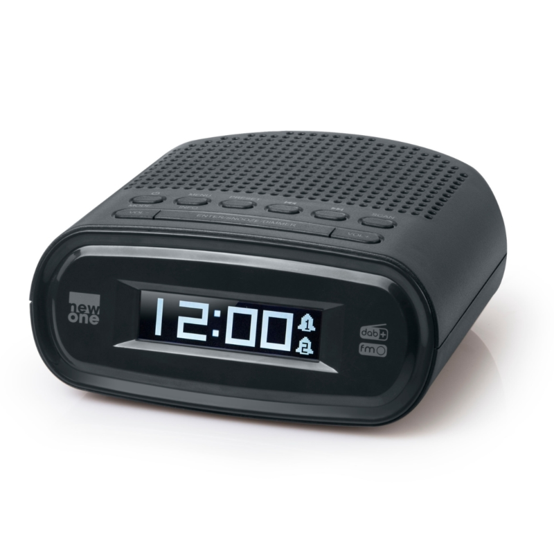 New One CRD160 wekker DAB/FM zwart EU stekker