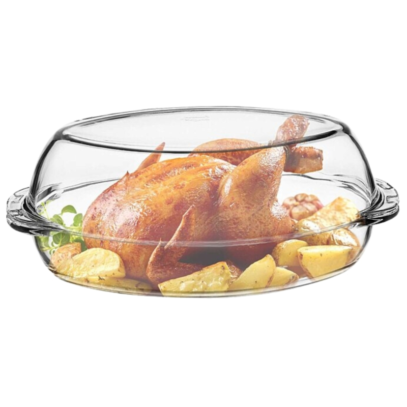 Ovenschaal met deksel glas 5,1 L