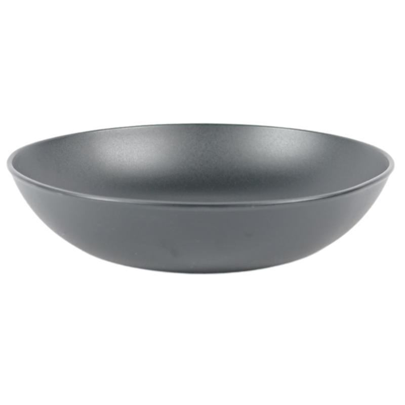 Curver diep bord zwart 22 cm set van 2