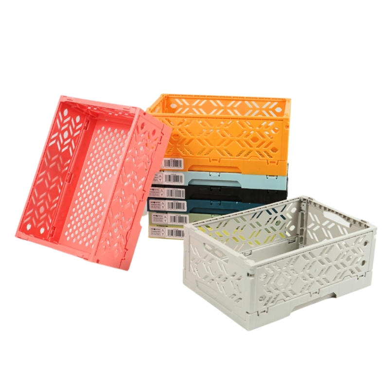 Vouwkrat stapelbaar 23,8 cm 8 assorti