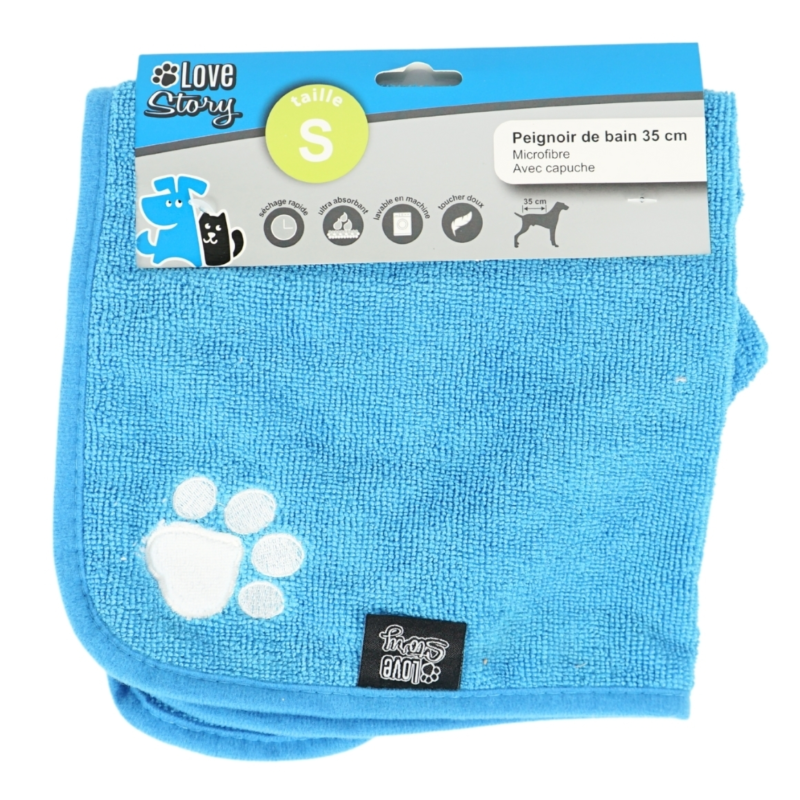 Love Story microvezel dieren handdoek 55 cm