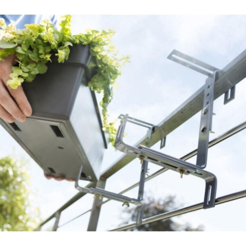 Poetic plantenbak beugel Vario aluminium 22 cm set van 2