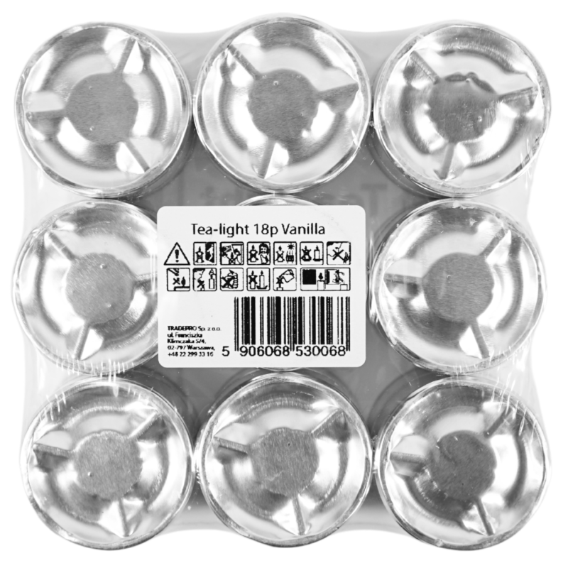 Geurtheelichten vanille 4 cm 18 stuks