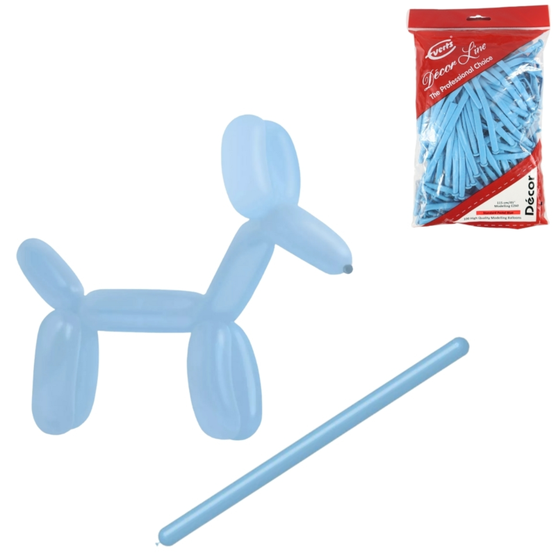 Everts ballonnen Decor standard E260 Pastel Blue 115 cm 100 stuks