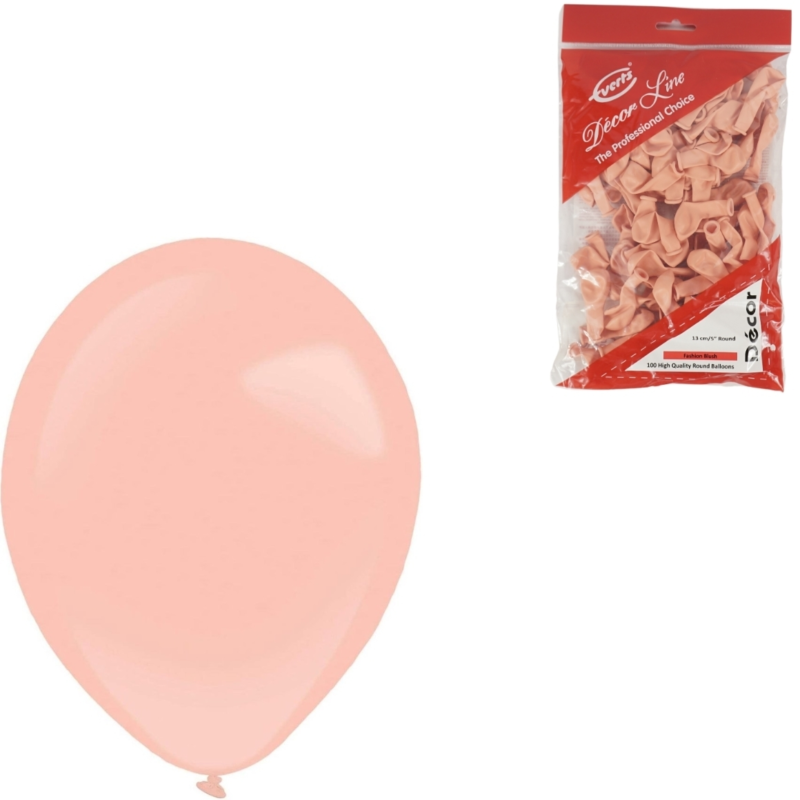 Everts ballonnen Decor Fashion blush 13 cm 100 stuks