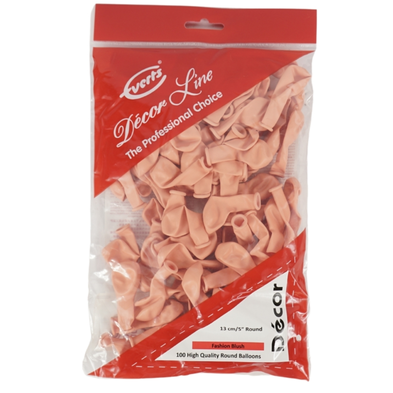 Everts ballonnen Decor Fashion blush 13 cm 100 stuks