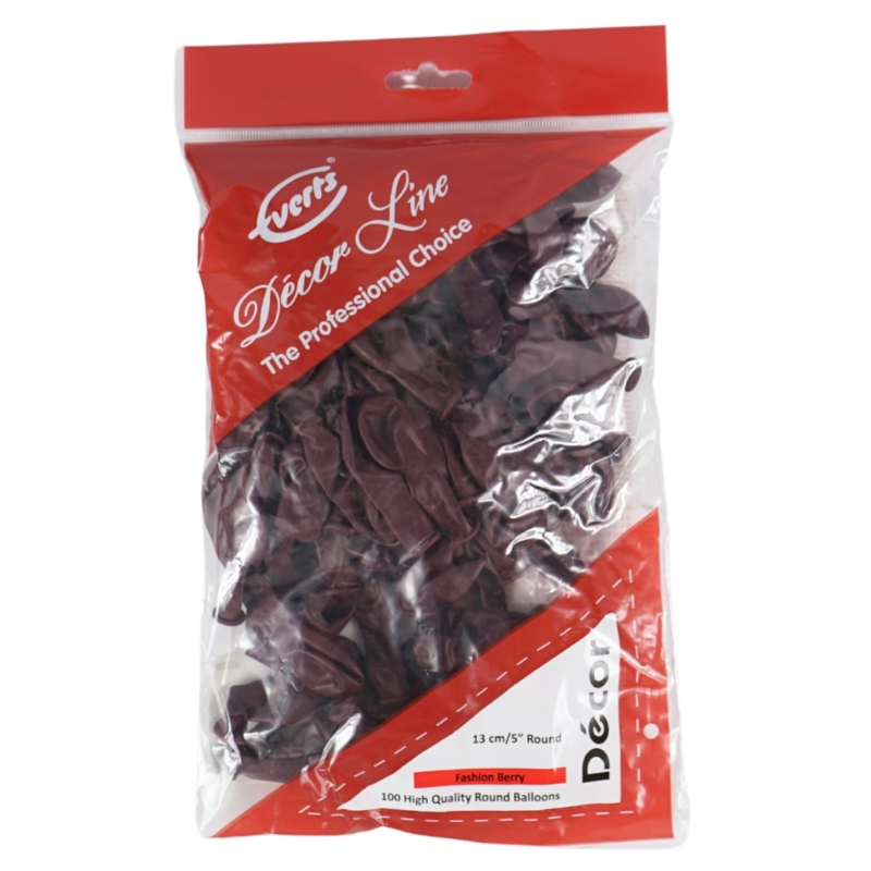 Everts Ballons Decor Fashion Beere 13 cm 100 Stück