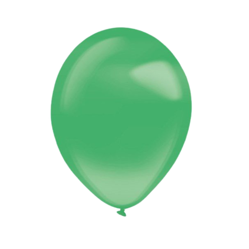 Everts Ballons Decor Crystal grün 13 cm 100 Stück
