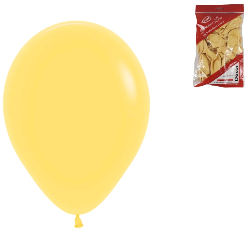 Everts ballons Décor hellgelb 28 cm 50 stück
