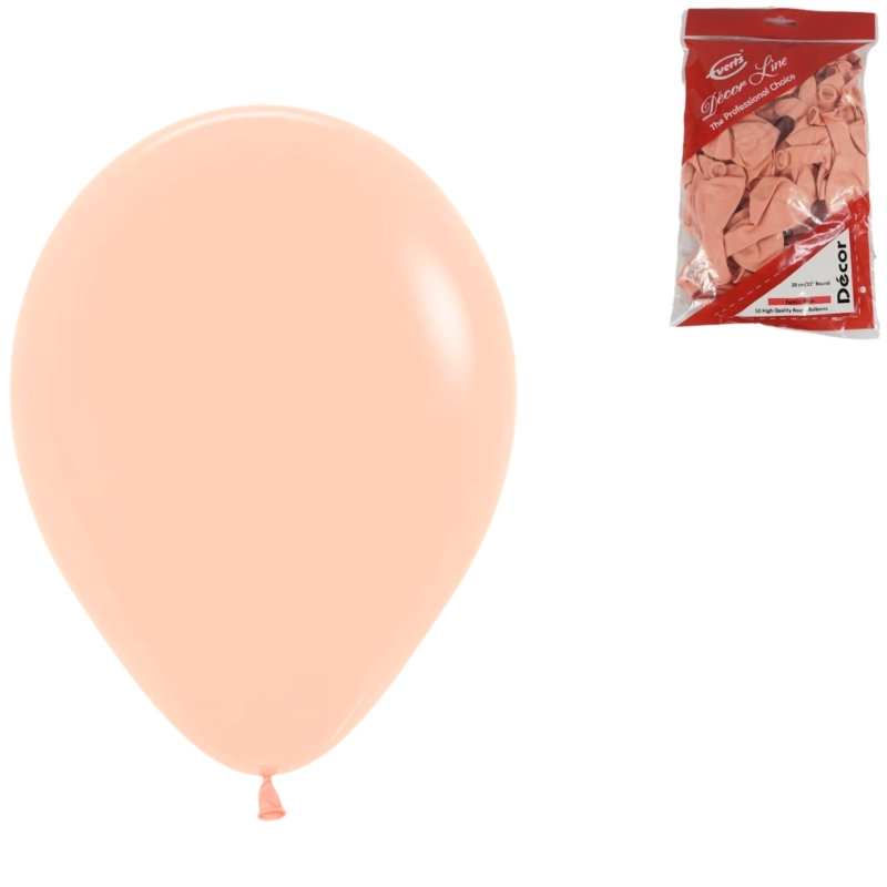 Everts ballonnen Décor lichtroze 28 cm 50 stuks